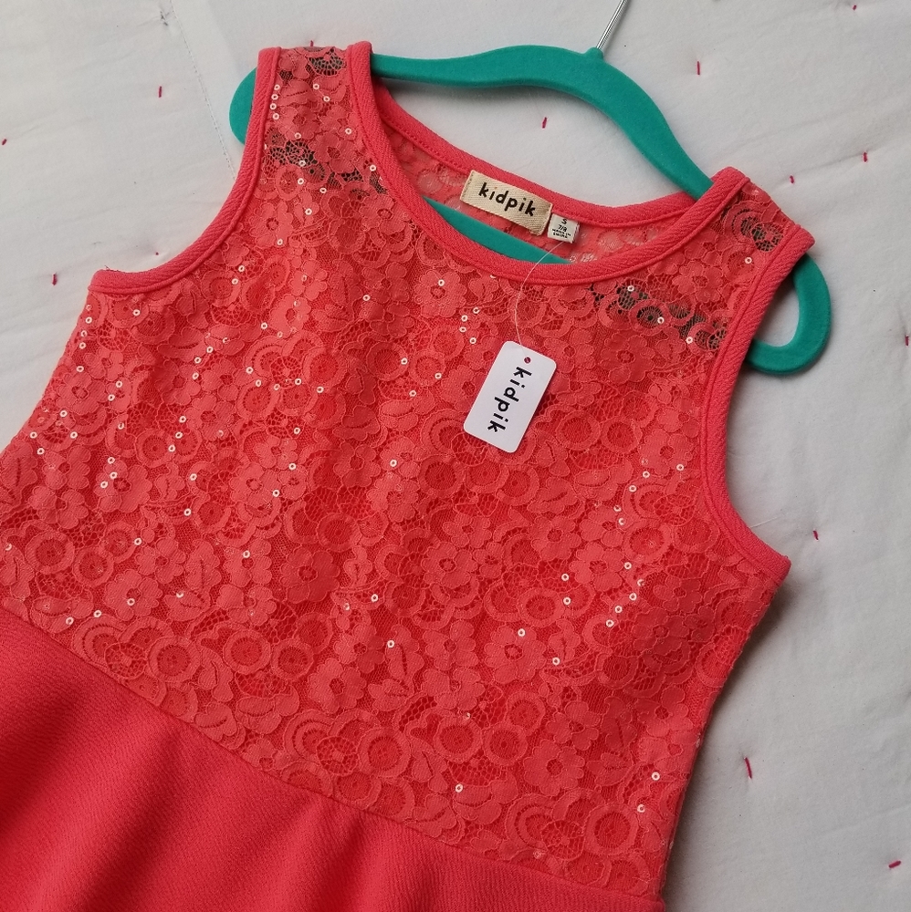 NWT Coral Kidpik Skater Dress - Picture 3 of 4